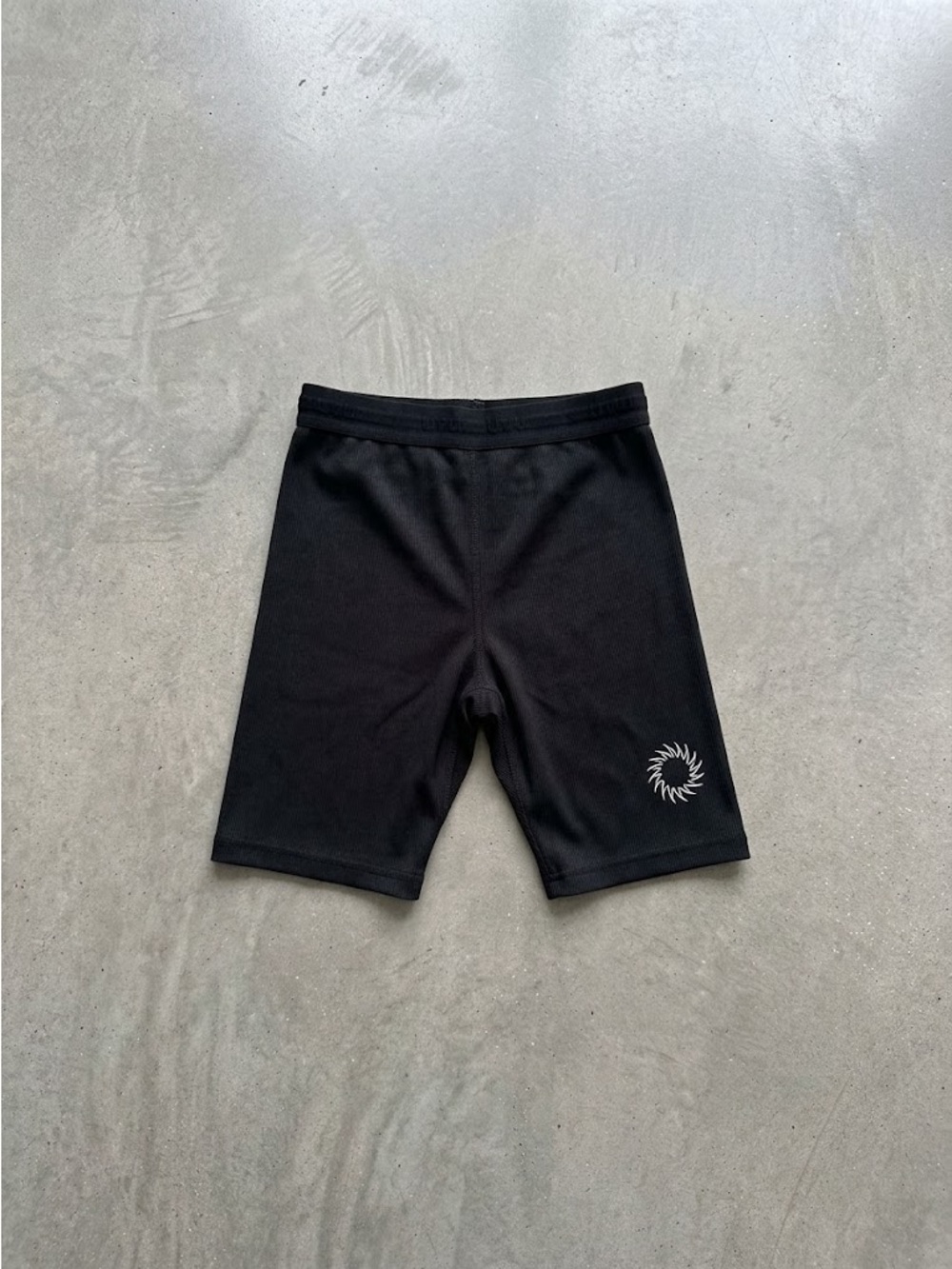 UVU CLUB Black Ribbed Drawstring Half tights - Picture 2 of 3
